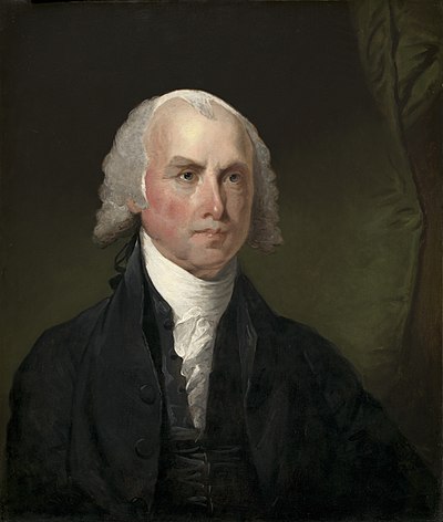 James Madison by Glibert Stuart 