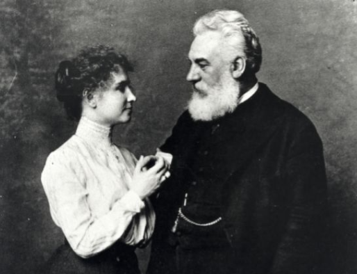 Helen Keller and Alexander Graham Bell