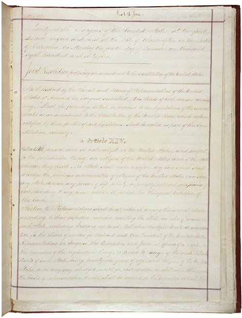 House proposing the 14th Amendment to the Constitution 