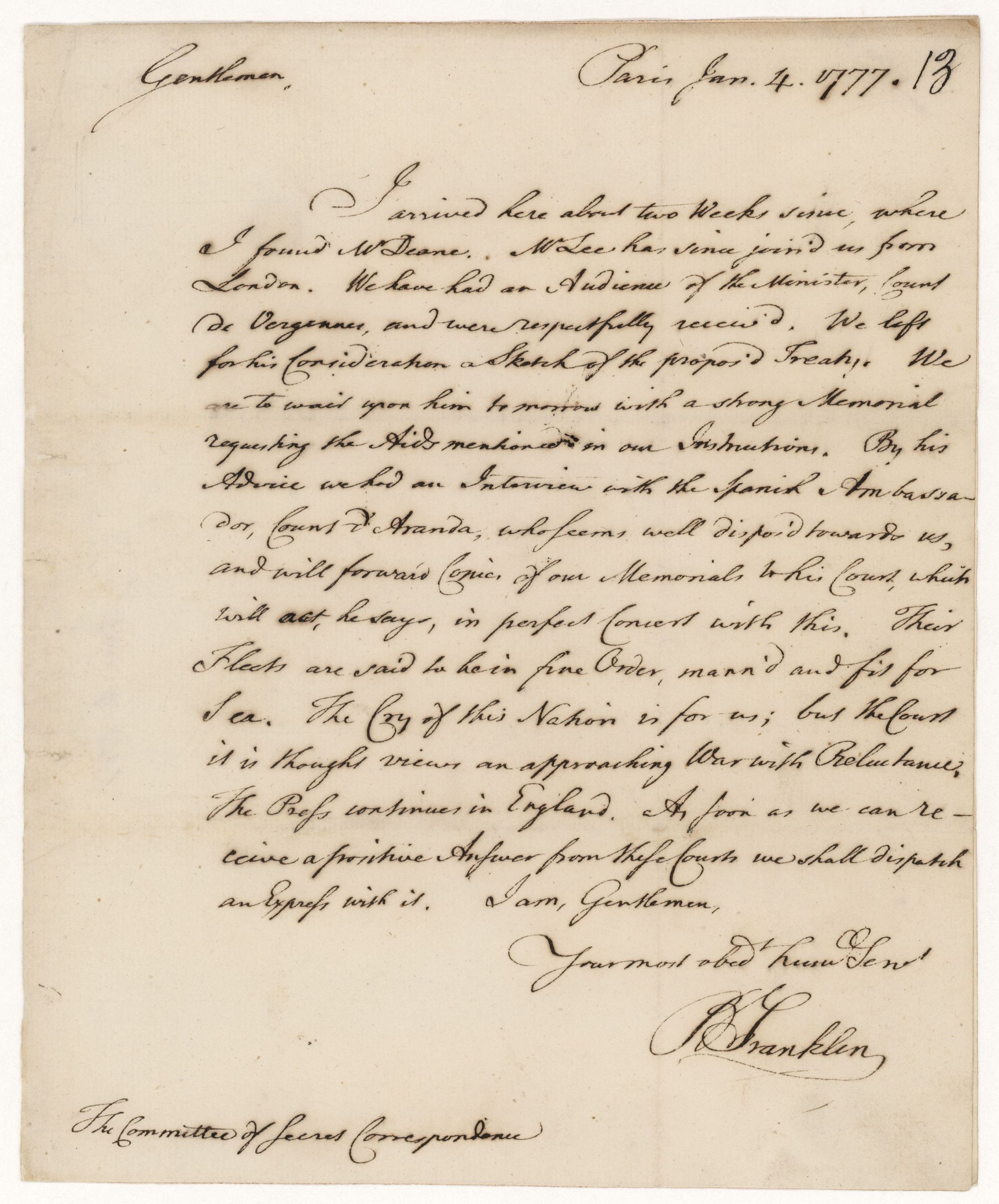 Franklin Letter 