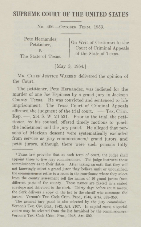 Decision delivered by Chief Justice Earl Warren.