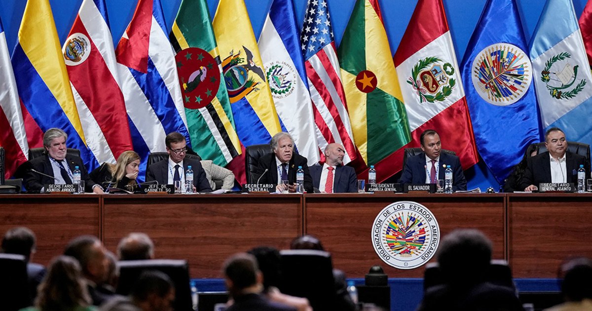 Picture of OAS's fifty-second Assembly in Lima, Peru