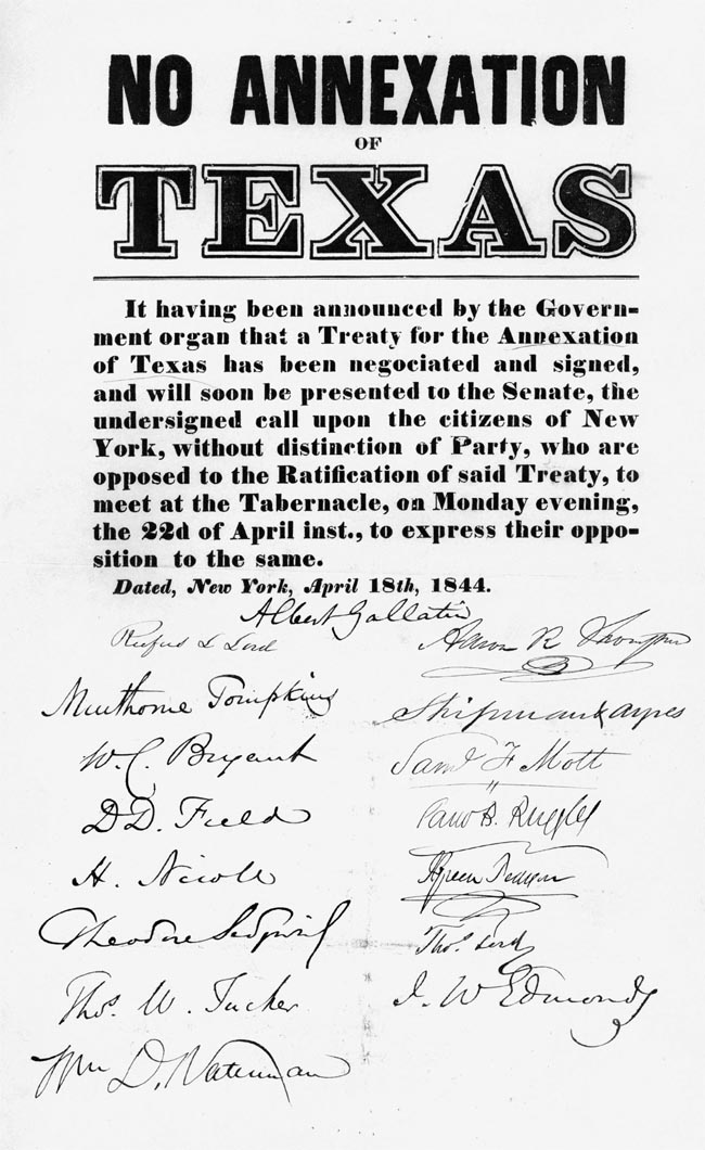 No Annexation of Texas