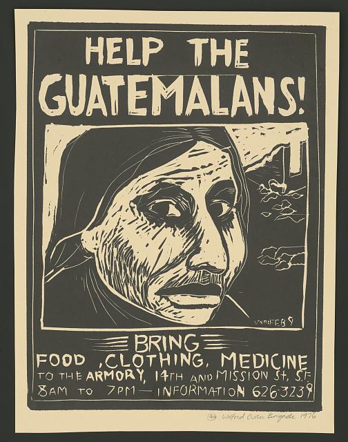 "Help the Guatemalans!" poster