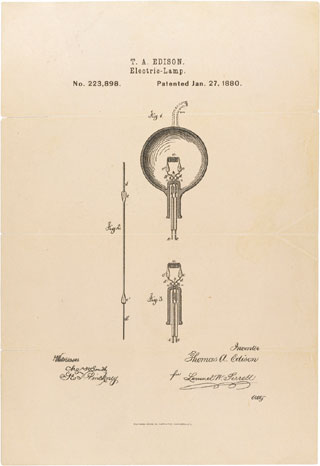 Original Lightbulb Patent