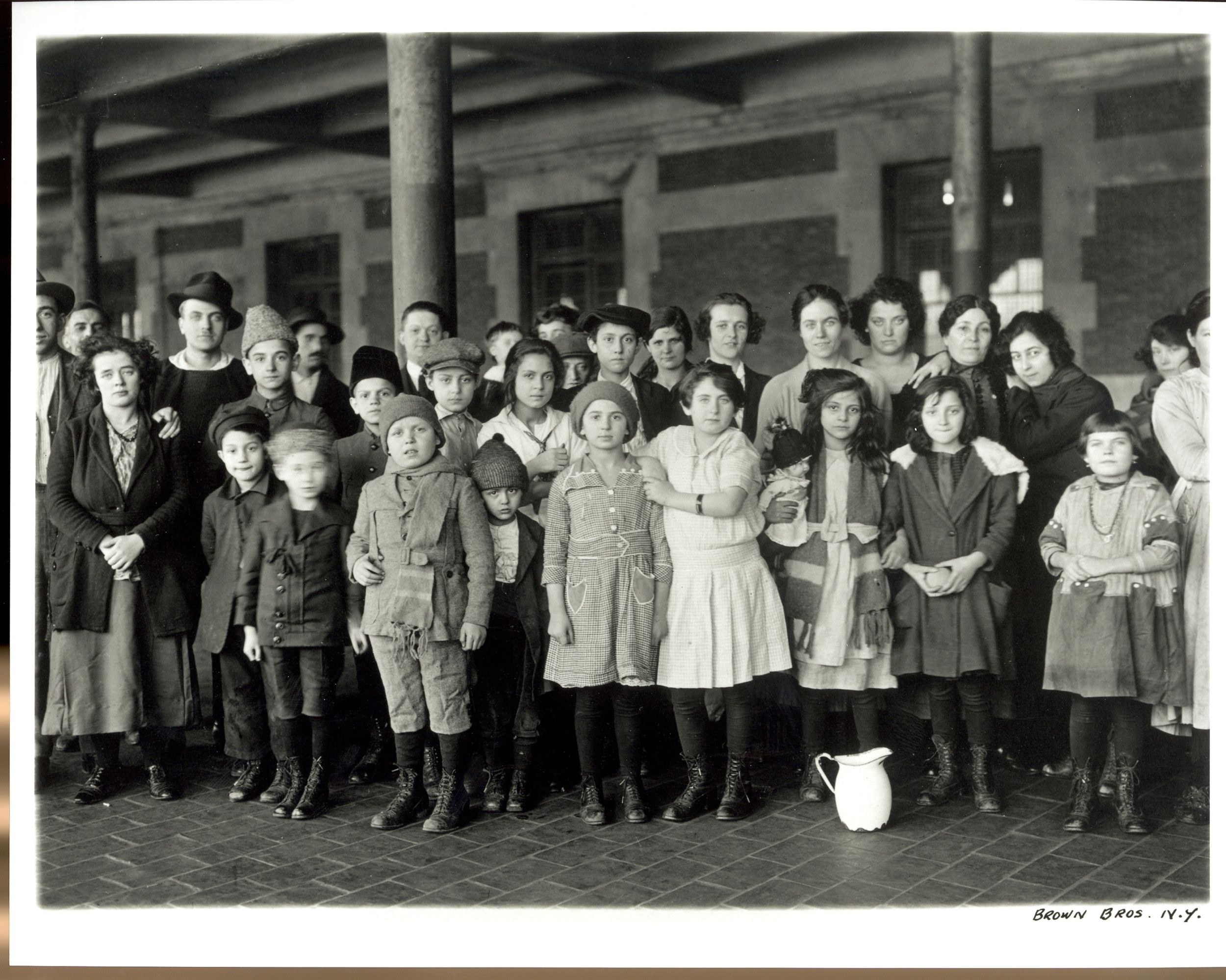 Immigrant Children, Ellis Island, New York
