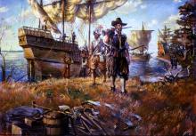 Colonists Arriving in Jamestown 