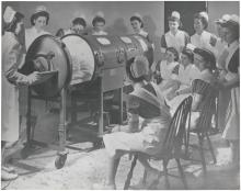 Nurses Being Instructed on the Use of Respirator for a Polio Patient